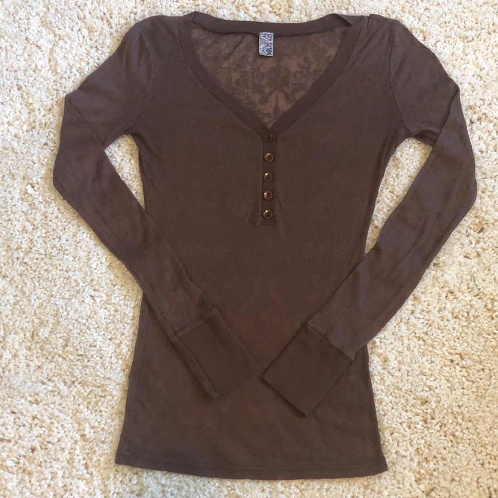 Brown long sleeve Buckle brand